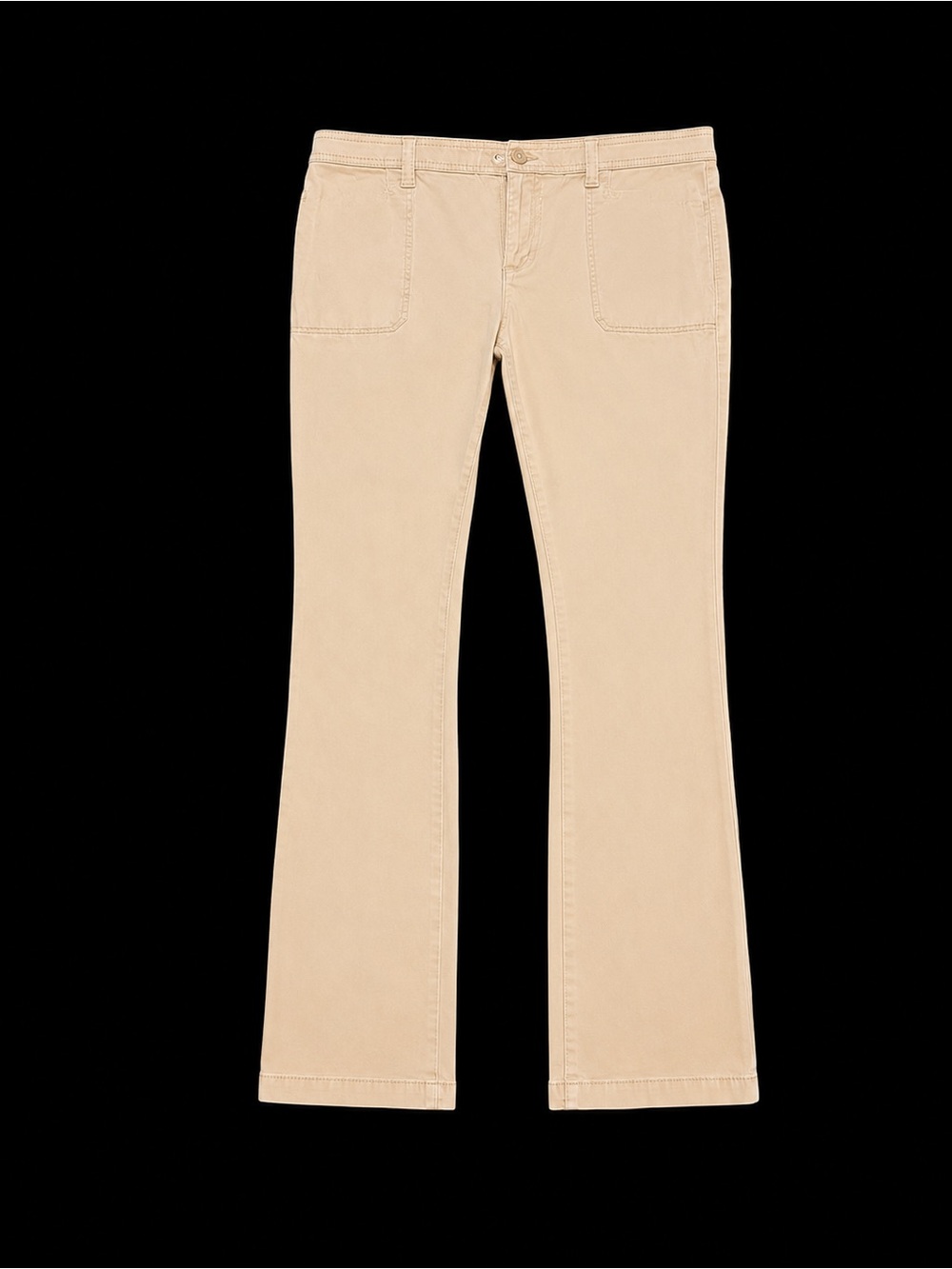 Gloria Vanderbilt Amanda Beige Stretch Bootcut Pants Size 8